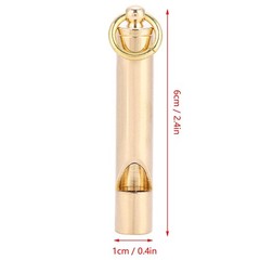 Brass Metal Emergency Outdoor Survival Tool Vintage Brass Whistle Copper Boat