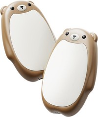 SWEETFULL Hand Warmers Rechargeable – Cute Bear, 2 Pack Small, Brown
