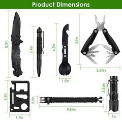 Survival Kit Tactical Emergency Survival Gear for Hiking Camping Backpacking