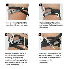 5-pack Gen 2 R.A.T.S. Rapid Tourniquet – Survival, combat and first-aid (NEW)