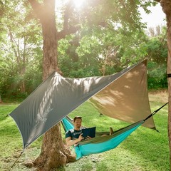 Wise Owl Outfitters Hammock Rain Fly – Waterproof Standard (26 oz), Gray