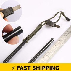bayite 4 Inch Ferrocerium Fire Starter Kit with Paracord Lanyard