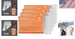 Ultra-Lightweight Mylar Thermal Blankets – 4-Pack for Survival, First Aid & More