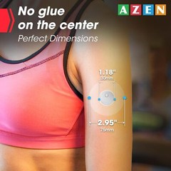 100 Pack Freestyle Sensor Covers for Libre 3, Waterproof Adhesive Patches, Adhes