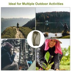 2/4x Anti-Mosquito Bug Bee Insect Head Net Hat Cap Sun Protection Fishing Hiking