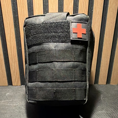 Black Survival Kit with Multi-Tool, First Aid Supplies & Fire Starter