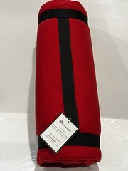 LivingSURE Fleece Emergency Blanket Approx (52” x 82”) Thermal Mylar Survival