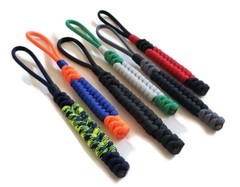Paracord Lanyard/Keychain 550 Fishtail Weave Various Colors (Handmade)