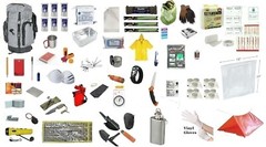 Gray/Black 3 Day Medium Survival Backpack 72 Hour Emergency Disaster