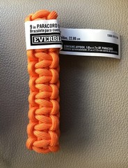 (5) Everbilt 9” Paracord Bracelets 8-packs Orange New (40 Bracelets + Free Gift)
