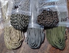 1000′ NEW USGI PARACORD 11 COLORS HUNTING CAMOS MADE IN USA BY GOVT CONTRACTORS