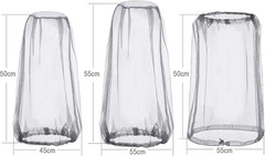 3Pcs Mosquito Head Net Mesh, Face Neck Fly Netting Hood from Bugs Gnats No-See-U