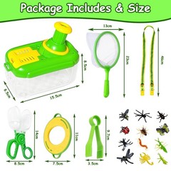 Explorer Set for Kids Ages 4 and Up, 17 Piece Explorer Set for Kids, Insect Box with…