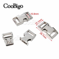 2X Metal Side Release Buckle 3/8″ Webbing For Paracord Bracelet Backpack Strap