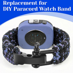 4 Pack Durable Paracord Bracelet, Paracord Bracelet Shackle Buckle, Metal Surviv