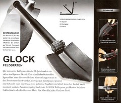 GLOCK® Entrenching Tool W/ Saw & Nylon Pouch – Folding & Telescopic – Austria