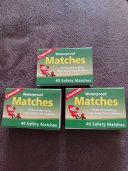 Three Boxes of Coghlan’s Waterproof Safety Matches