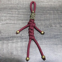 Armor Warrior EDC DIY Knife Beads Lanyard Pendants Vintage Color Brass