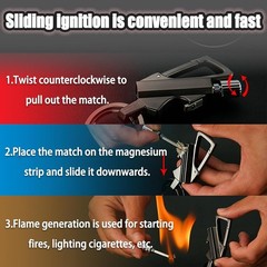 1-3Pack Permanent Match Infinity Lighter with Multitool Keychain Bottle Opener –