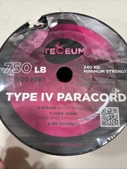 1000’ Type IV Paracord 750 LB Parachute & Tactical Cord w/ 32 Strand Inner Core