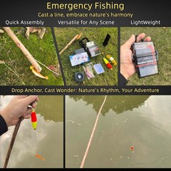 Portable Pocket Fishing Tackle Box Lightweight Survivalist Accessories