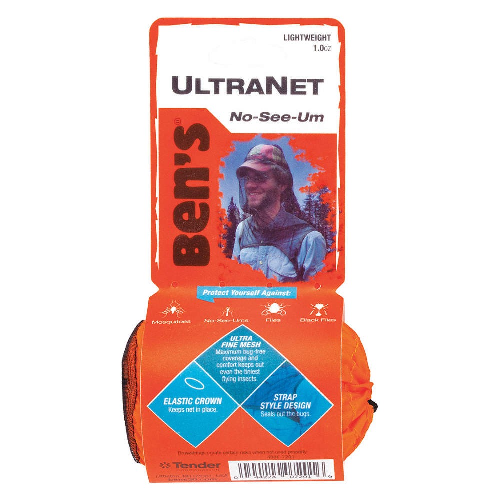 BEN’S 0006-7201 Outdoor Head Net,Brown,0.5 mm 53JX20