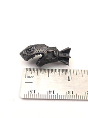 Shark Missile Black Brass Knife Bead Punk EDC DIY Paracord Woven Lanyard Pendant