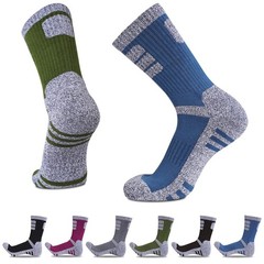 Heatuff Men’s 6 Pack Hiking Crew Socks One Size, Multicolor 1 (6 Pairs)