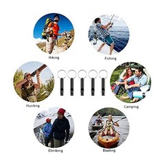 60 Pack Aluminum Whistle, Sports Whistle, Emergency Survival Whistles with4155
