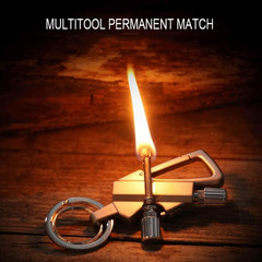 Multifunctional Keychain Lighter with Bottle Opener Portable Outdoor Igniter USA