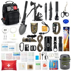 Survival Kit, 246Pcs Emergency Gear with First Aid One Size