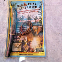 MAG-FLINT Magnesium Flint Fire Starter Kit Works When Wet for Camping Outdoor