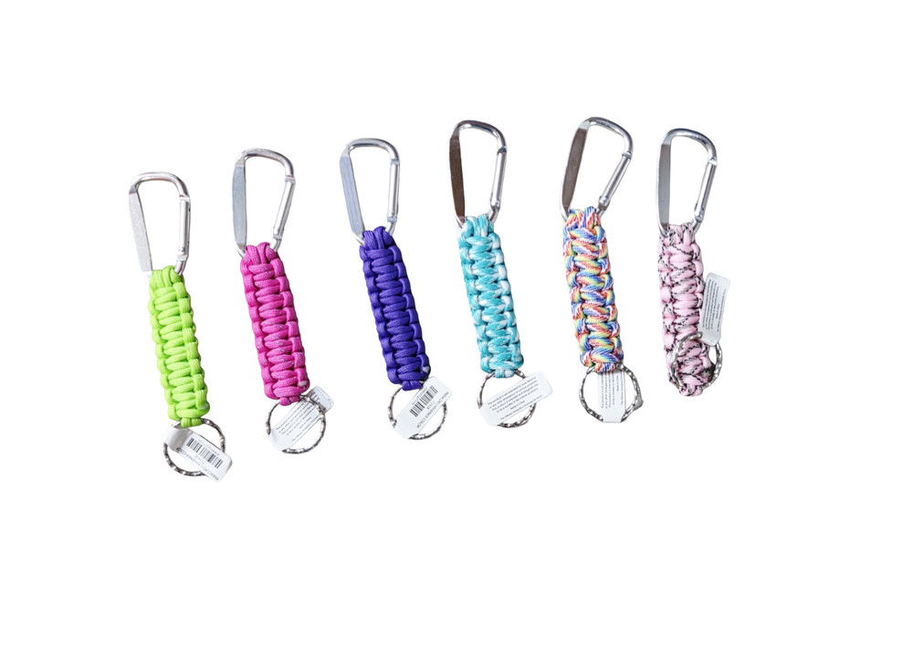 paracord carabiners 6pk