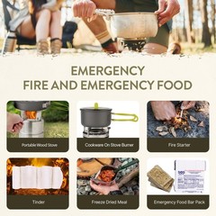 Bug Out Bag Backpack Survival Kit, Prepper Emergency Survival Gear