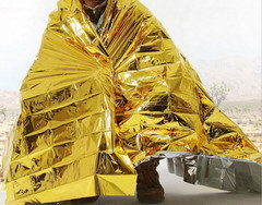 Emergency Survival Blanket Thermal Foil Bivy for Camping Outdoors