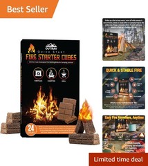 Versatile Fire Starter Cubes for Fireplace, BBQ & Camping – Quick Ignition 24PK