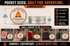 The Fire Puck – Emergency Fire Starting Kit – Pocket Sized Survival Kit – Camp