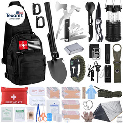 Survival Kit, Gifts for Christmas Men, Women, 251Pcs Emergency Survival Gear and