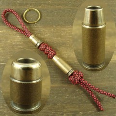 Brass “Bullet” knife Lanyard Bead Paracord beads crafted for EDC gear XLH049
