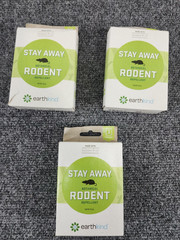 3-PACK Earthkind Natural Rodent Repellent Scent Pouches Non Toxic 2.5oz Each