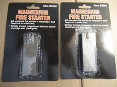 2 Magnesium Fire Starters NIP Camping Hunting Cooking Outdoors Survival
