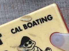 Cal Boating Rescue Whistle Just Wear It Tag Life Jacket Vest California Trinket