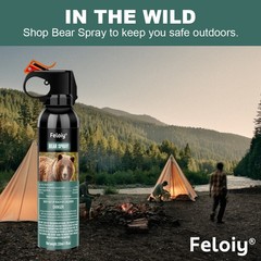 Feloiy ULTRA HOT BEAR Deterrent Repellent Spray 11oz w/ Holster ALL SPECIES US