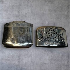 Compac Hand Warmer Vintage Silver Chrome Japan Made Filigree Metal Pocket