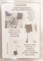 LOT (X 2) 3 in 1 PERSONAL Alarm 130db FLASHLIGHT Home Window Door Travel Alarm
