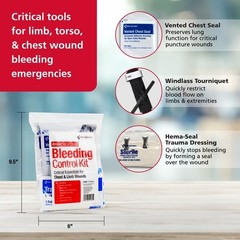 Essential First Aid Bleeding Control Kit: Tourniquet & Trauma Care in One Bag