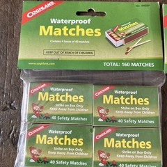 Lot Of 2 Packs Coghlans Waterproof Matches, Waterproof Striker Outdoors Model