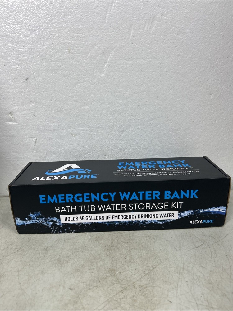 Alexapure Emergency Water Bank Storage With Pump, Heavy Duty 65-Gallon Alex Pure