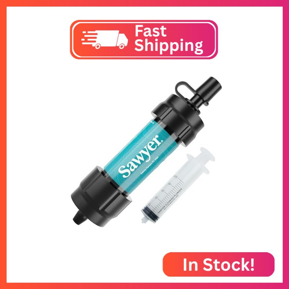 Sawyer Products SP340 Mini Water Filtration System, Filter and Cleaning Plunger
