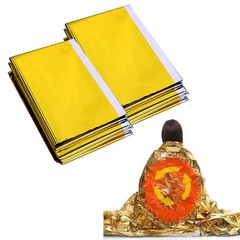 Emergency Thermal Blanket, Survival Blanket, Reflective, Two-Tone, Thermal Film,…
